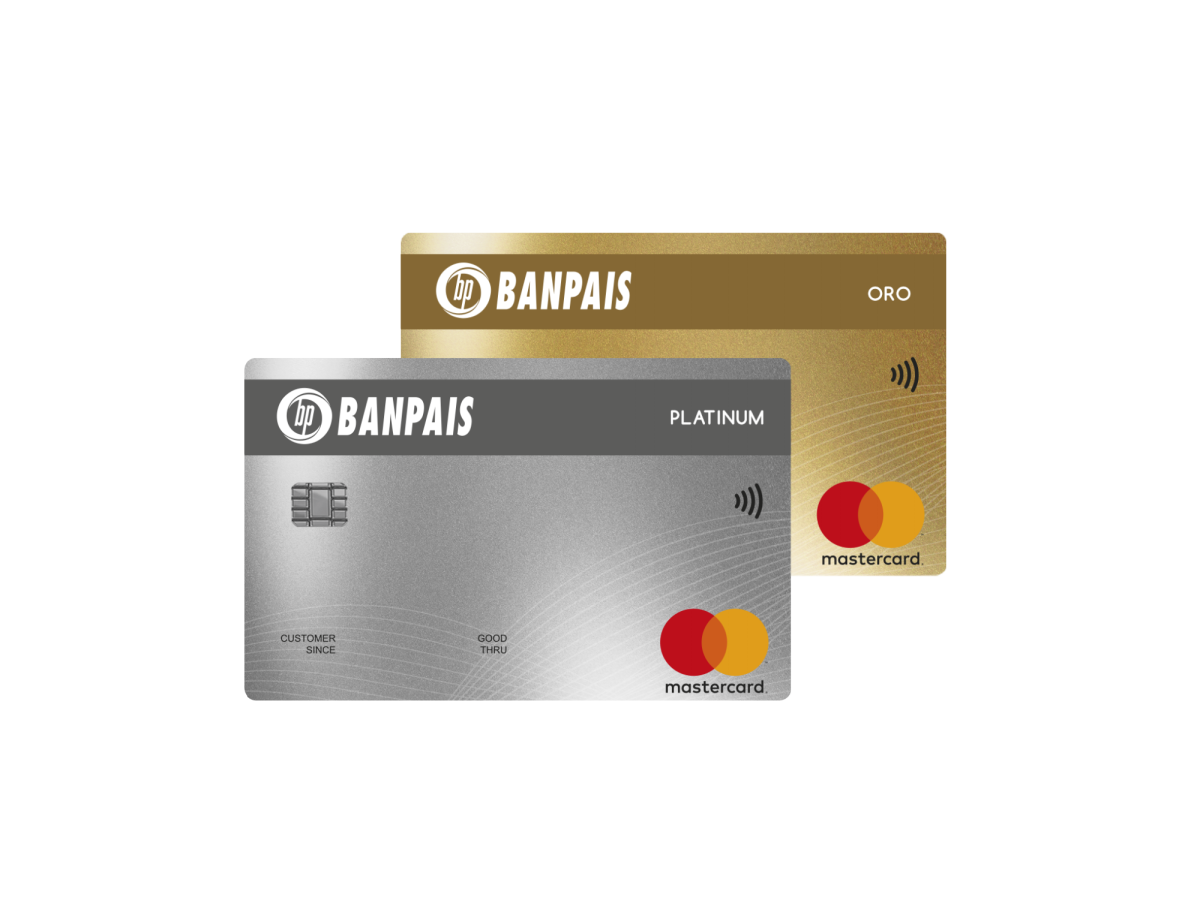 Banpaís suma dos nuevas Tarjetas de Crédito Oro y Platinum MasterCard