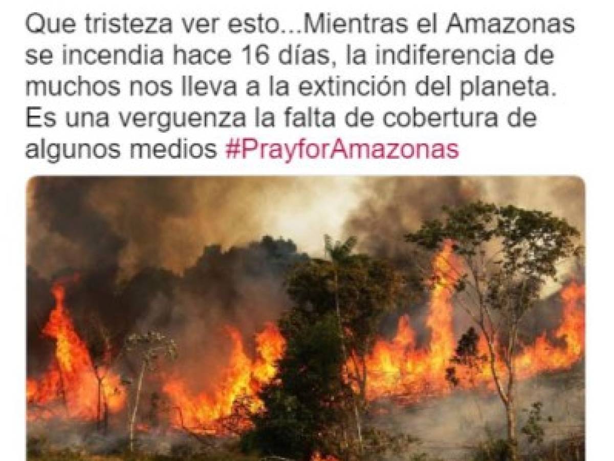 La actriz y cantante argentina Martina Stoessel ('Violetta') tuiteó un mensaje. La foto que acompaña la publicación es de 2014