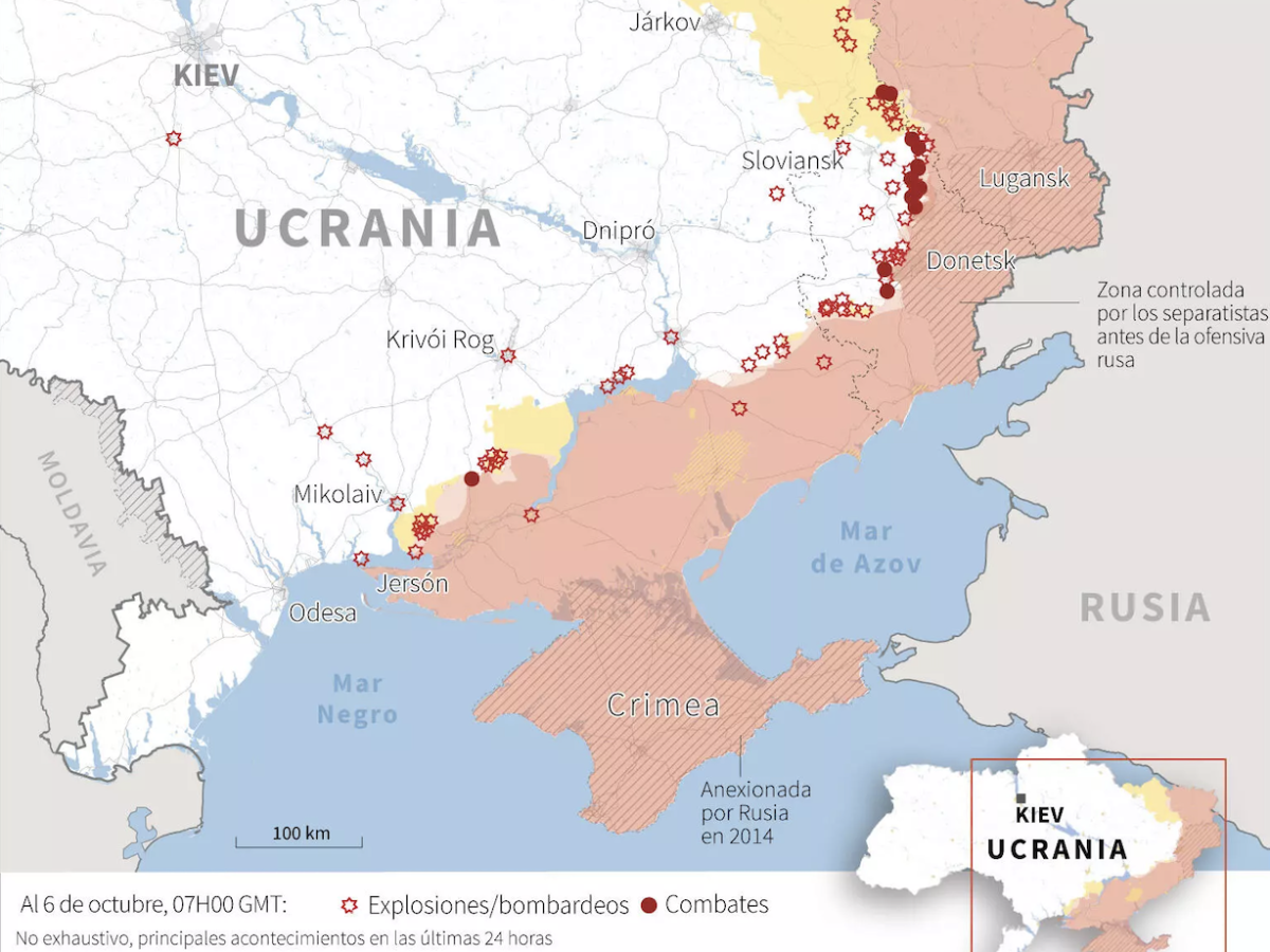 Ucrania recupera terreno en Jersón, región clave en el sur