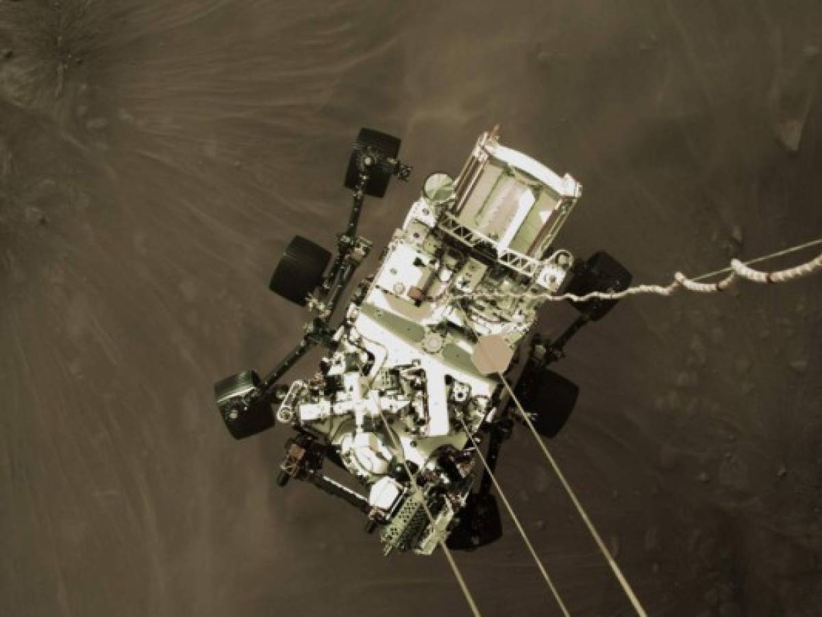 NASA divulga primer video y sonido del aterrizaje de Perseverance en Marte