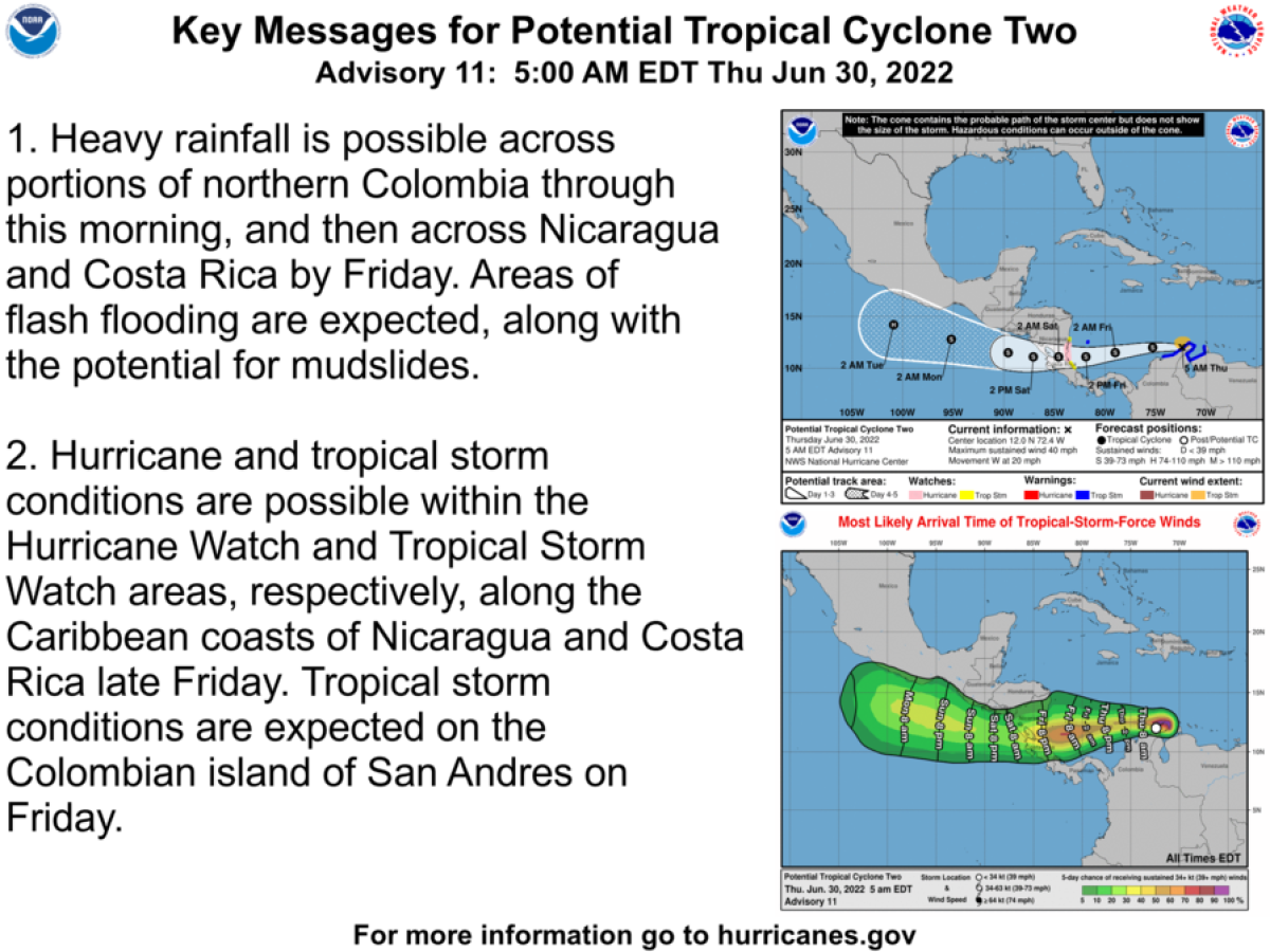 Centroamérica en alerta por impacto de tormenta tropical