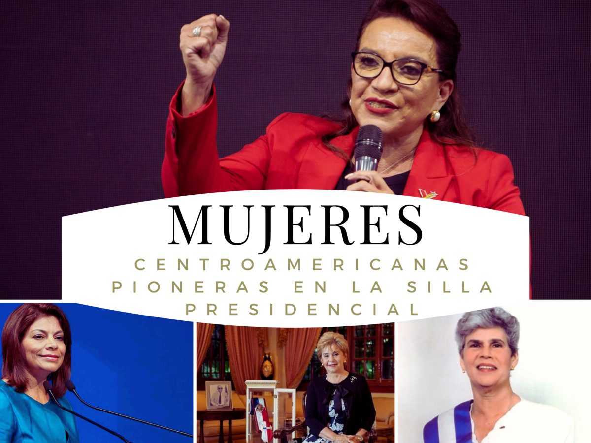 Mujeres de Centroamérica pioneras en la silla presidencial
