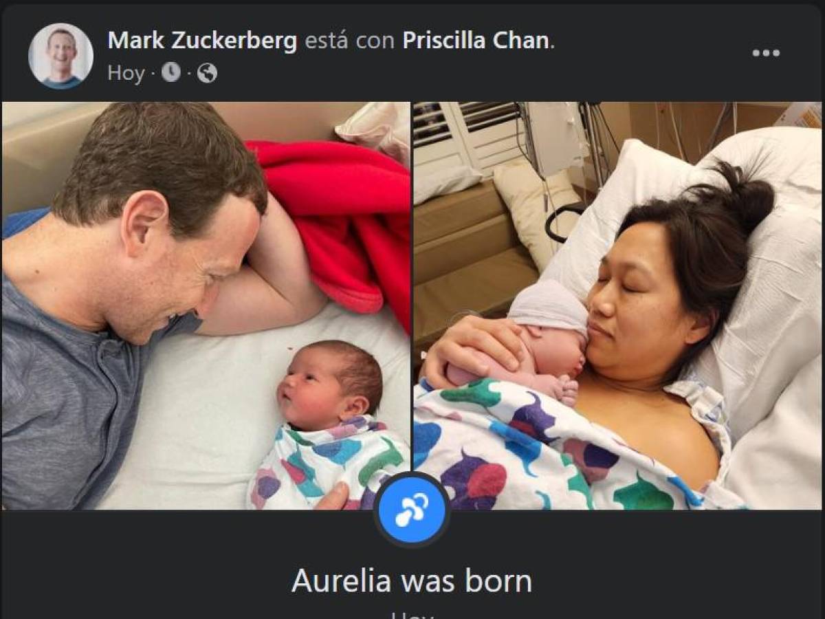 Mark Zuckerberg da la bienvenida a su tercera hija con emotiva foto... claro, en Facebook e Instagram