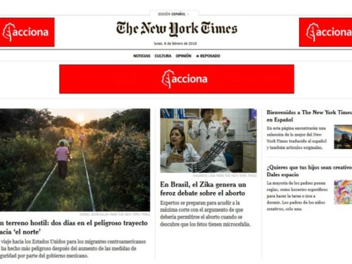 The New York Times presenta su portal en español