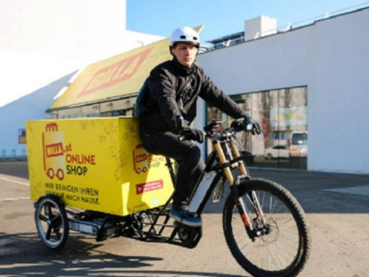 Reparto con bici (eléctrica), llega a supermercados europeos