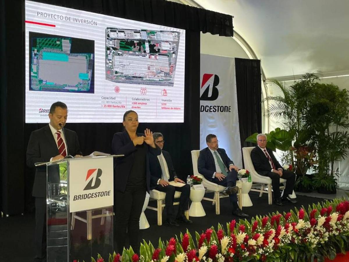 Bridgestone Americas invertirá US$250 M para ampliar planta de neumáticos en Costa Rica
