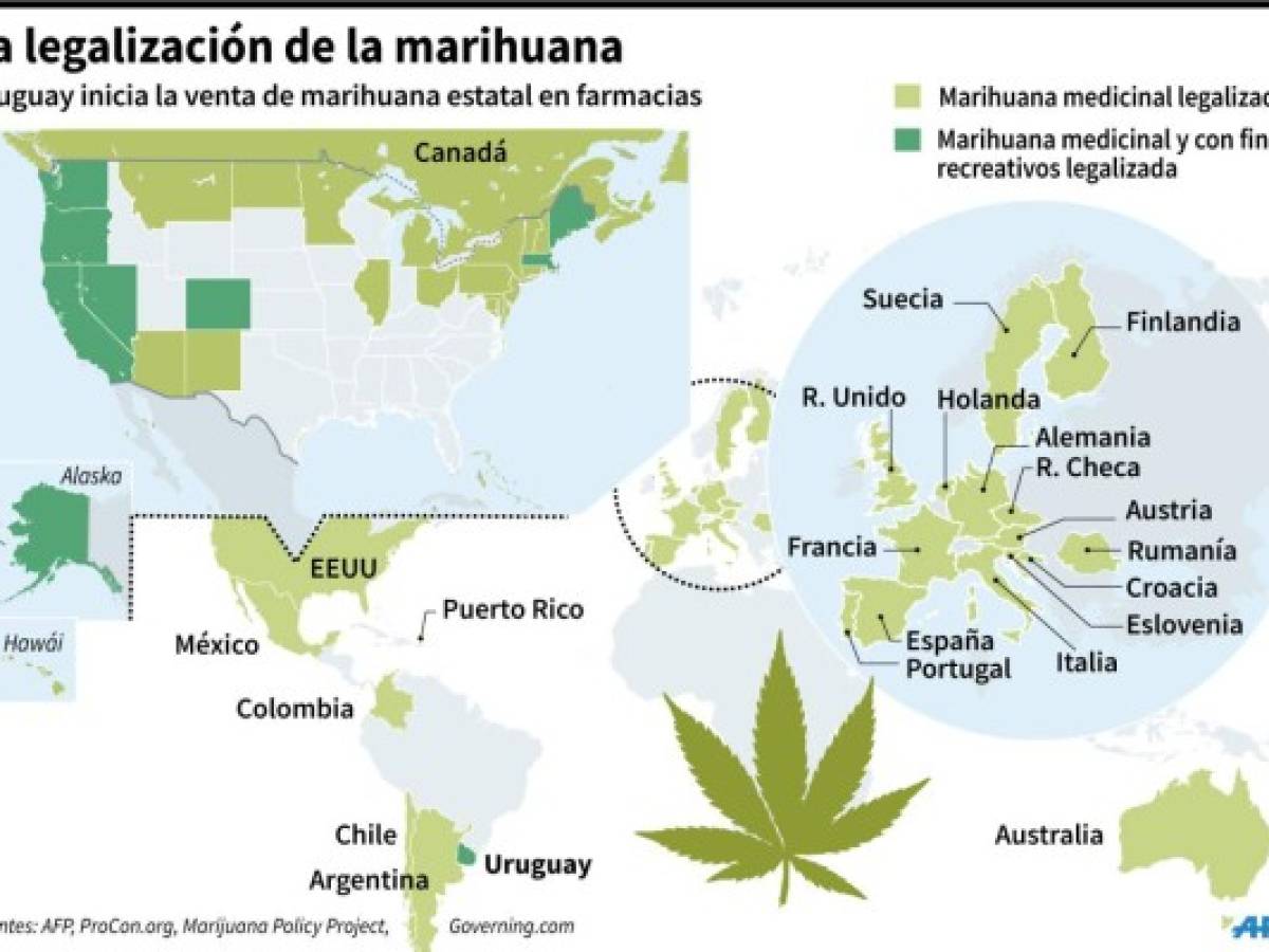 Uruguay, primer país en vender marihuana del Estado