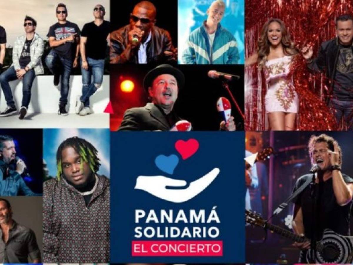Rubén Blades, Ricky Martin y Carlos Vives en: Panamá Solidario, El Concierto