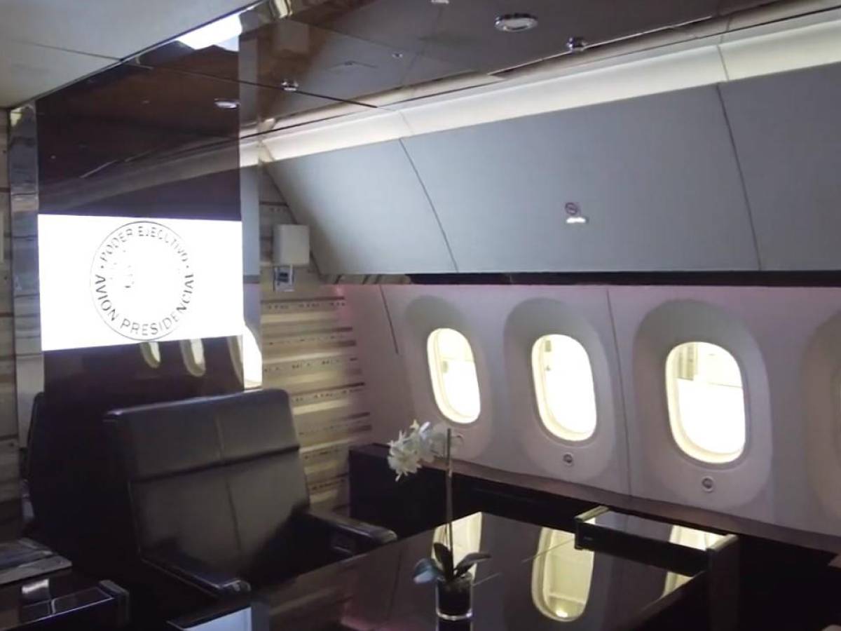 Los lujos que hay dentro del avión presidencial mexicano vendido por US$92 millones