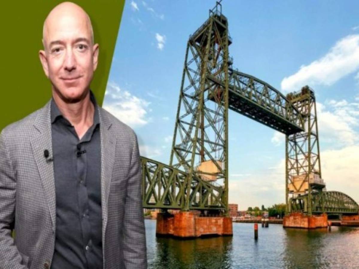 El megayate de Jeff Bezos de US$500 millones obliga a tumbar un puente