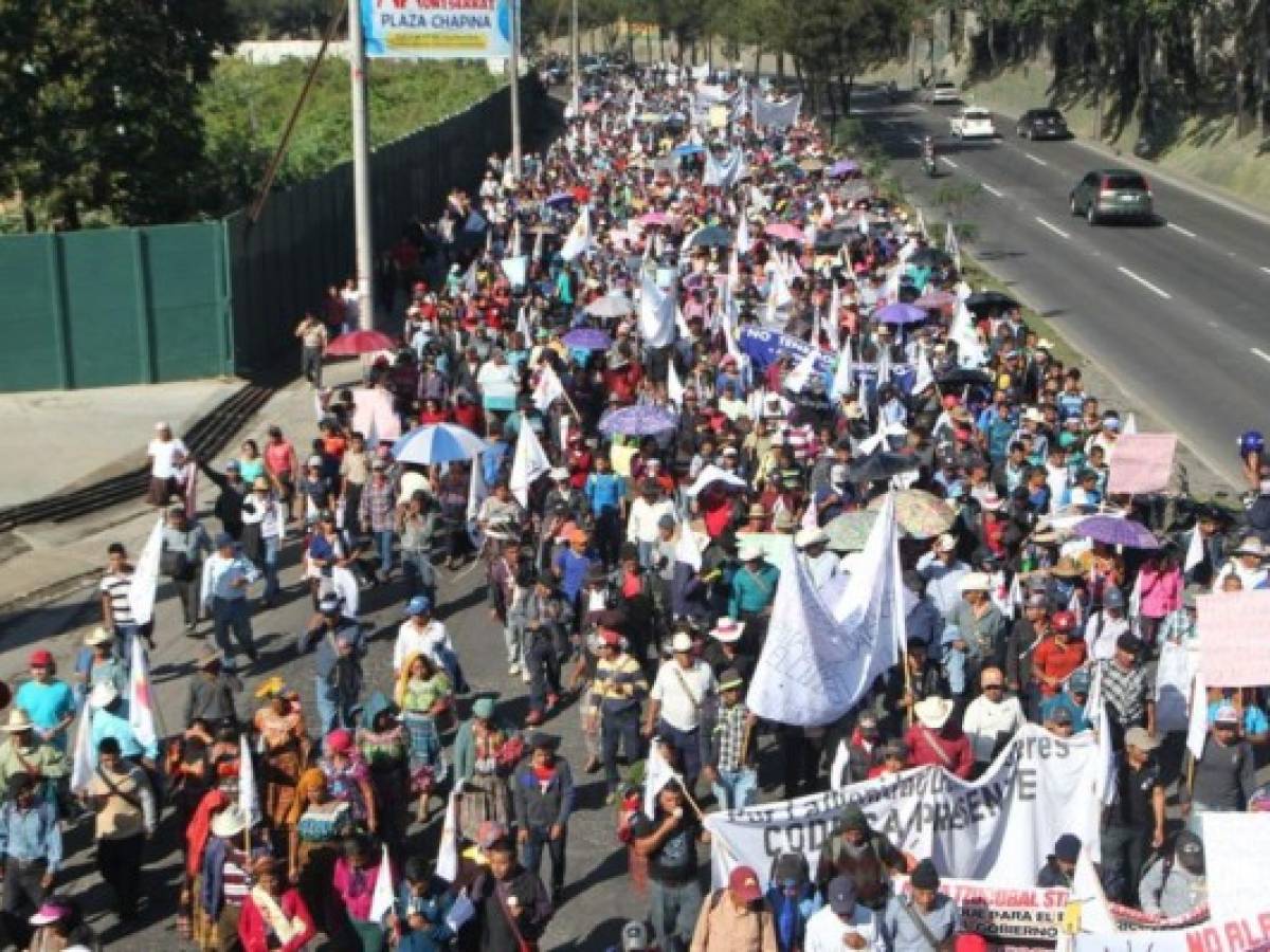 Guatemala amaneció en paro, y protestando