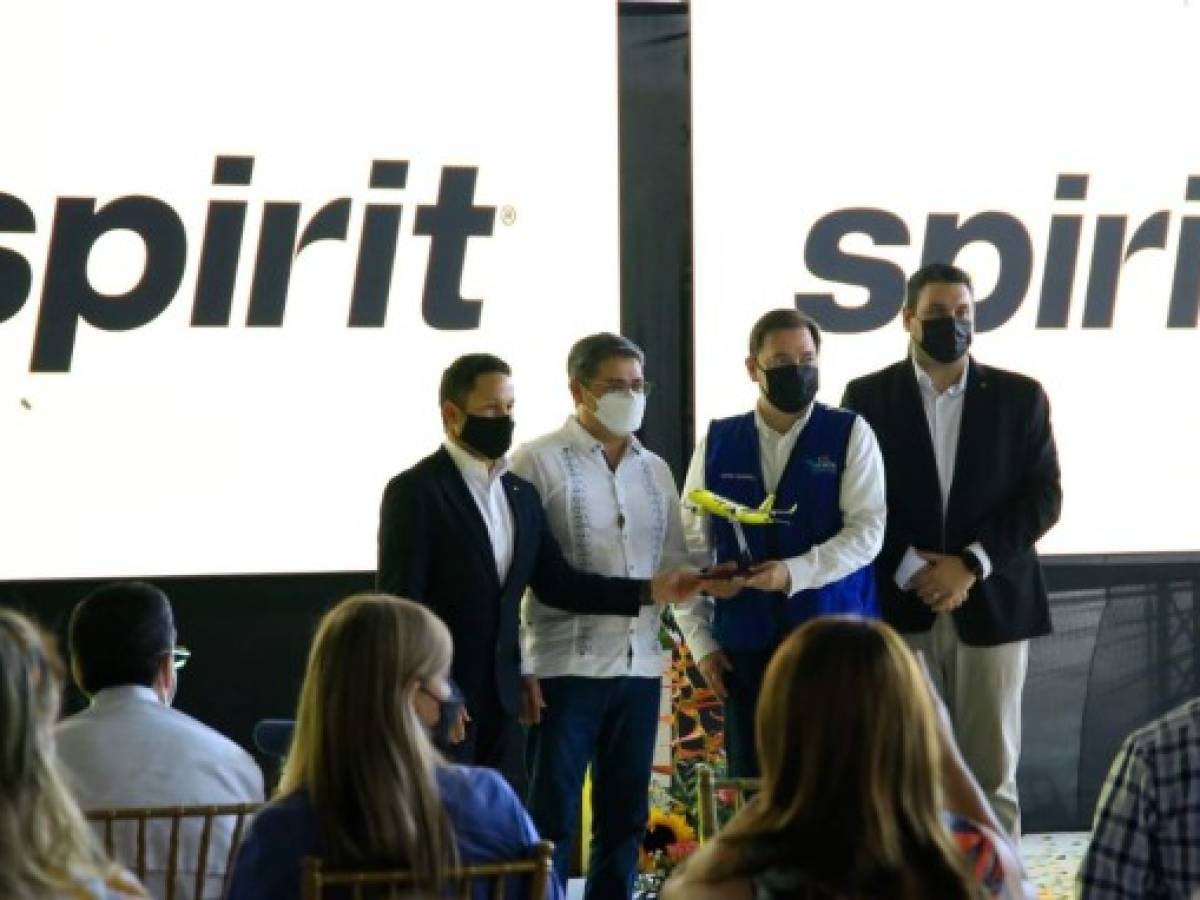 Spirit anuncia tres nuevos destinos a aeropuerto de Palmerola en Honduras