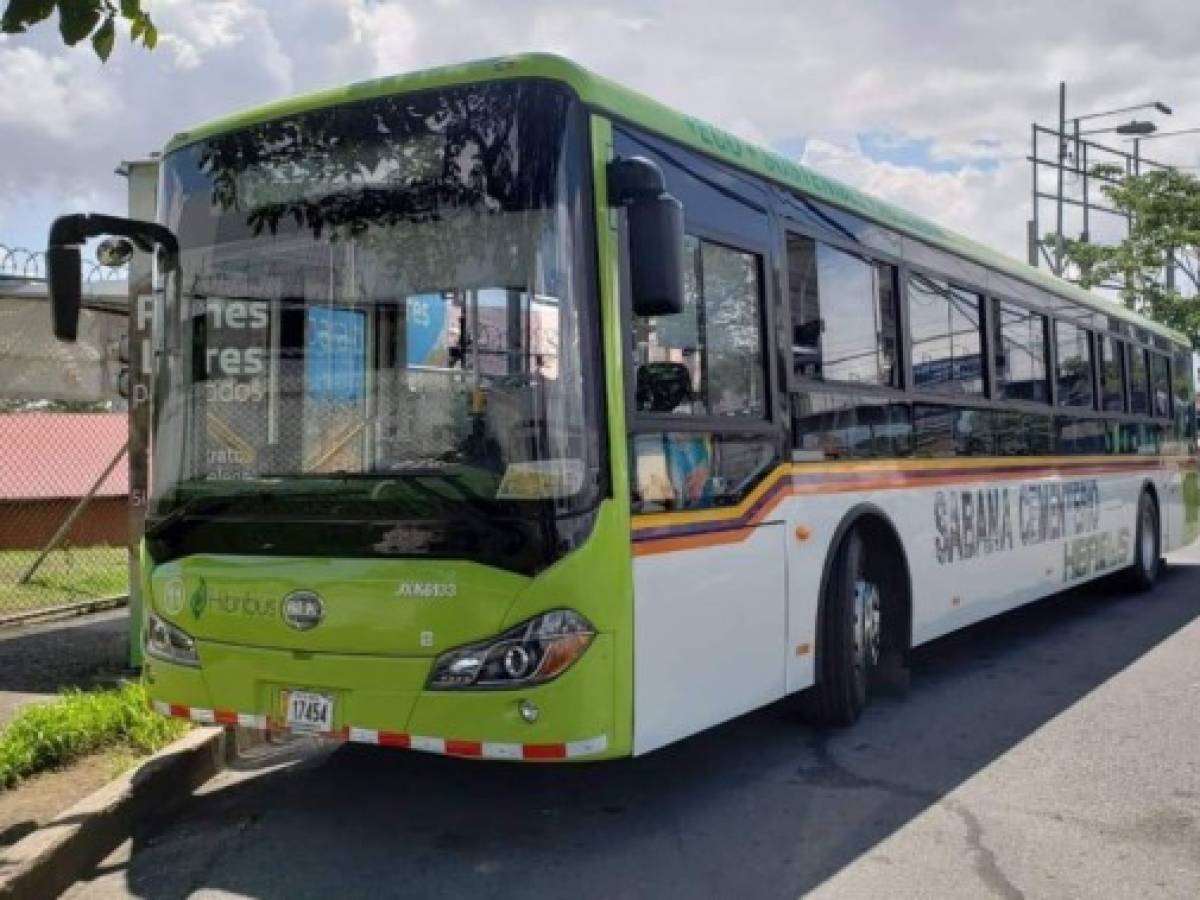 Llegan primeros buses híbridos en Costa Rica