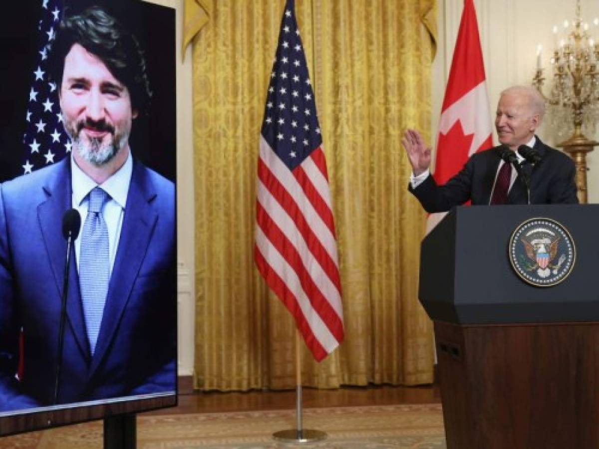 'Echamos de menos el liderazgo de EE.UU.': Trudeau a Biden en su primer reunión bilateral