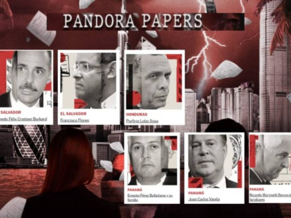 ¿Quiénes son los centroamericanos que figuran en los Pandora Papers?