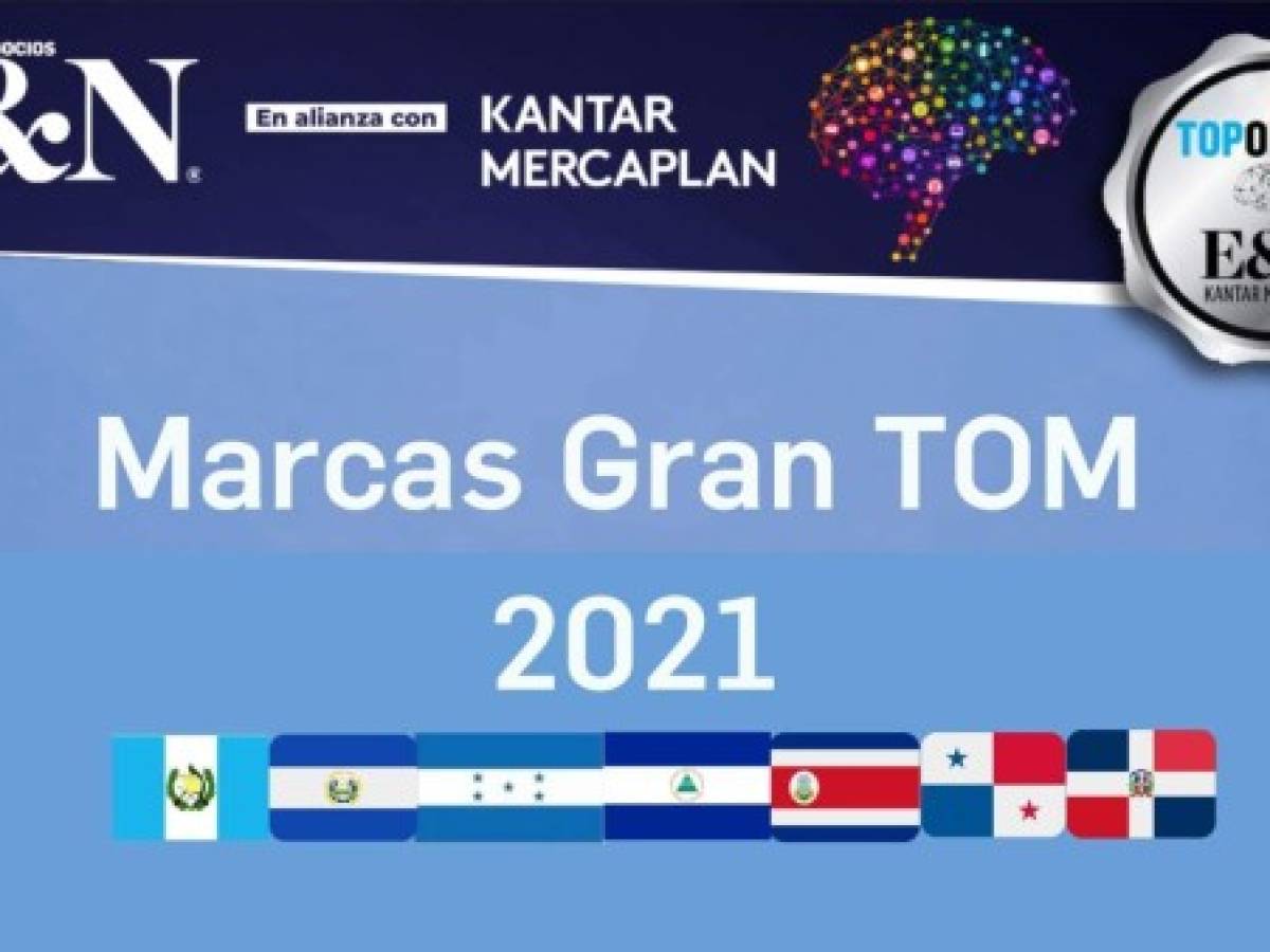 TOM 2021: Marcas TOM y Super TOM (Primer lugar por país)