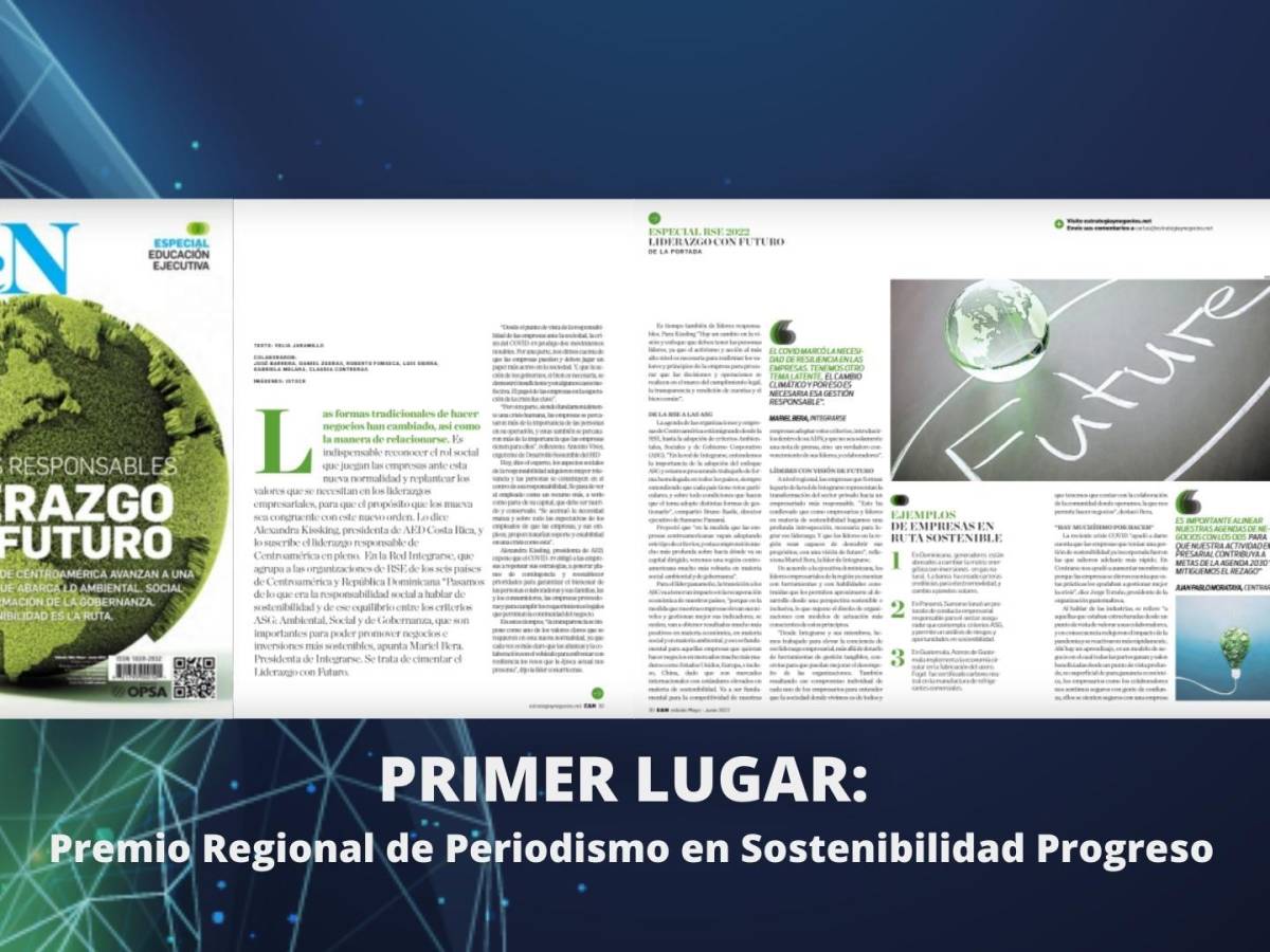 Revista Estrategia &amp; Negocios es galardonada con el Premio Regional de Periodismo en Sostenibilidad Progreso 2022