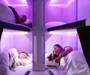 Aerolínea lanzará un concepto de cama a bordo para pasajeros de clase turista