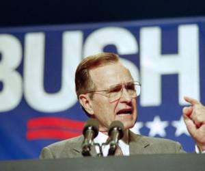 El actual presidente Donald Trump destacó el 'liderazgo inquebrantable' de George H.W. Bush, quien quedará en los anales de la Historia por haber decidido la participación de Estados Unidos en la liberación de Kuwait.