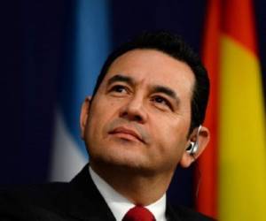 Jimmy Morales, presidente de Guatemala. (Foto: AFP).