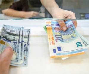 Euro cae a nivel más bajo frente al dólar en 20 años