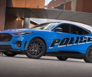 To demonstrate that a vehicle with an electric powertrain can deliver strong performance and stand up to demanding police duty cycles, the company is submitting an all-electric police pilot vehicle based on the 2021 Mustang Mach-E SUV for testing as part of the Michigan State Police 2022 Model Year Police Evaluation on Sept. 18 and 20. Graphics on vehicle not available for sale.