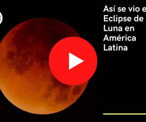 Así se vio el eclipse de Luna en Sudamérica