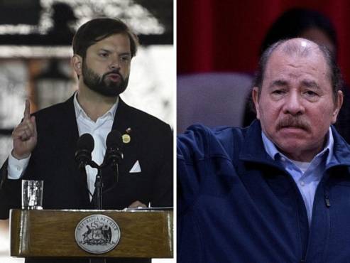 <i>Foto: Presidentes de Chile y Nicaragua, Gabriel Boric y Daniel Ortega. Ambos se han enfrentado verbalmente más de una vez.</i>