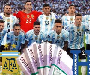 Honduras enfrenta en partido amistoso en Miami a Argentina, la séptima selección más cara del Mundial de Qatar 2022. Lionel Messi vale cinco veces más que la Bicolor, pero no es el futbolista con mayor valor de todo el plantel albiceleste. Conoce a detalle la valoración del equipo argentino.
