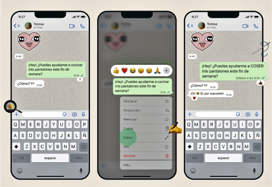WhatsApp ya permite editar los mensajes enviados