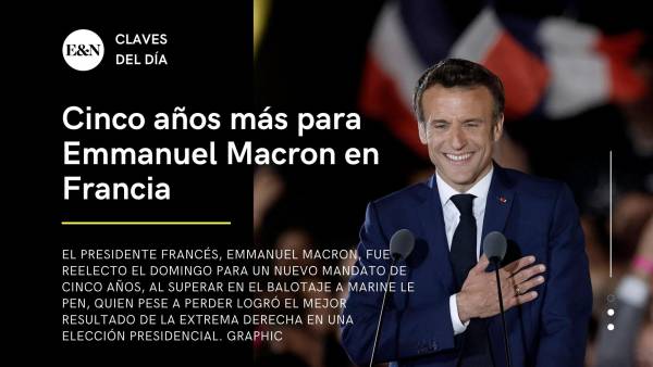 Cinco años más para Emmanuel Macron en Francia