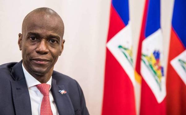 FILE - In this Aug. 28, 2019, file photo, Haiti's President Jovenel Moise speaks during an interview in his office in Port-au-Prince, Haiti. MoÃ¯se was assassinated after a group of unidentified people attacked his private residence, the countryâs interim prime minister said in a statement Wednesday, July 7, 2021. MoÃ¯se's wife, First Lady Martine MoÃ¯se, is hospitalized, interim Premier Claude Joseph said. (AP Photo/Dieu Nalio Chery, File)