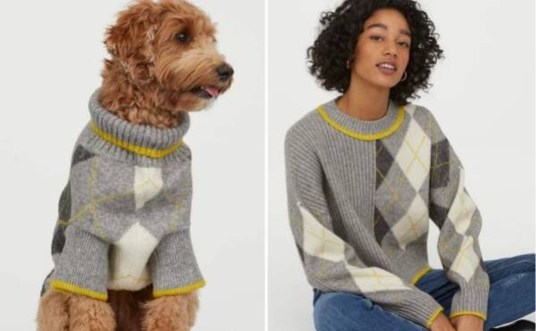 La marca H&M lanzó una nueva colección de ropa, que combina con tu mascota.