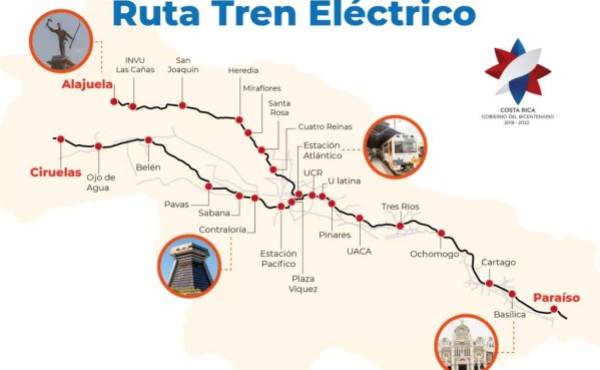 Costa Rica: Proyecto del tren eléctrico tendrá 42 estaciones