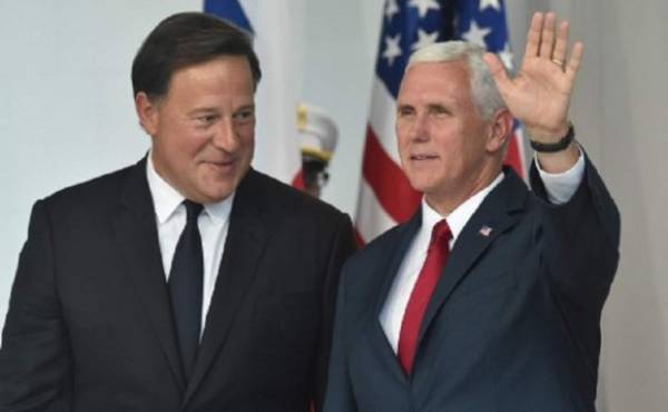 'Hoy Panamá es el único país latinoamericano en nuestra coalición y nosotros instamos a nuestros socios en América Latina que sigan el ejemplo de Panamá y que sean parte de esta coalición', dijo Pence. (Foto: AFP).