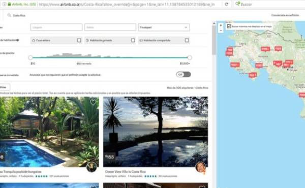 Airbnb ofrece a Costa Rica recaudar impuesto en la plataforma