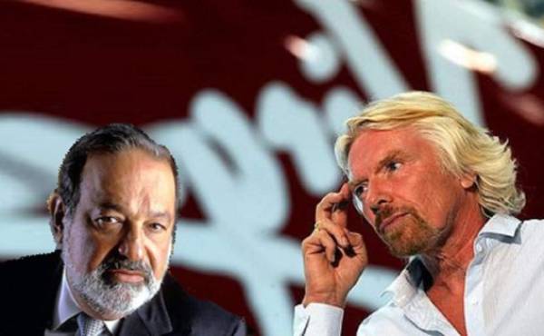 Carlos Slim y Richard Branson. (Foto: Archivo)