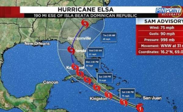Florida declara el estado de emergencia ante la tormenta tropical Elsa