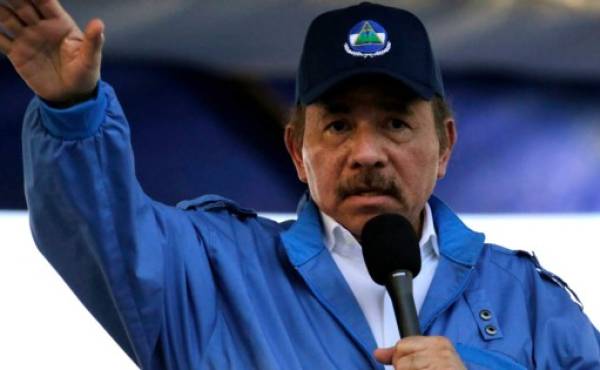 (FILES) In this file photo Nicaraguan President Daniel Ortega speaks during the commemoration of the 51st anniversary of the Pancasan guerrilla campaign in Managua, on August 29, 2018. - The United States on June 9, 2021 announced sanctions against four Nicaraguan officials who support President Daniel Ortega, including the president's daughter, accusing the regime of undermining democracy and abusing human rights. 'President Ortega's actions are harming Nicaraguans and driving the country deeper into tyranny,' said Andrea Gacki, director of the Treasury Department's Office of Foreign Assets Control. 'The United States will continue to expose those officials who continue to ignore the will of its citizens.' (Photo by INTI OCON / AFP)